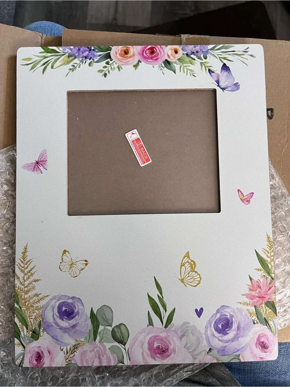 Floral Butterfly Ultrasound Picture Frame New In Box 4x6